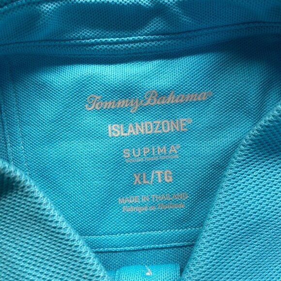 Tommy Bahama Polo Mens Size Size XL Short Sleeve Shirt Blue embroidery Golf - Picture 3 of 12